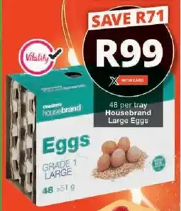 Checkers Hyper Housebrand Large Eggs offer