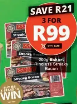 Checkers Hyper Eskort Rindless Streaky Bacon offer