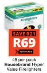 Checkers Hyper Housebrand Hyper Value Firelighters offer