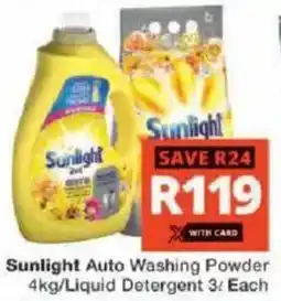 Checkers Hyper Sunlight Auto Washing Powder/ Liquid Detergent offer
