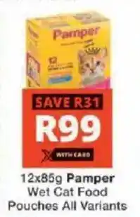 Checkers Hyper Pamper Wet Cat Food Pouches All Variants offer