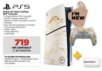 PS5 Ghost Of Yotei Limited EDT Console