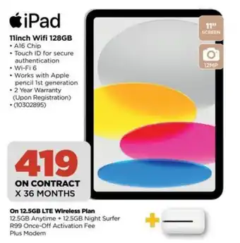 HiFi Corp iPad 11inch Wifi 128GB offer