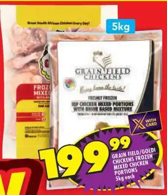 Shoprite GRAIN FIELD/GOLDI CHICKENS FROZEN MIXED CHICKEN PORTIONS offer