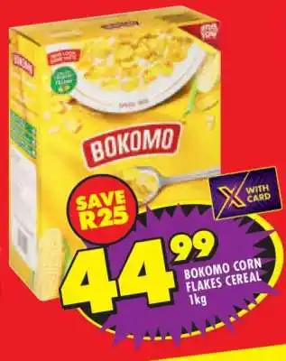 Shoprite Bokomo Corn Flakes Cereal 1kg offer