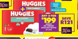 Shoprite Huggies Dry Comfort Disposable Nappies offer