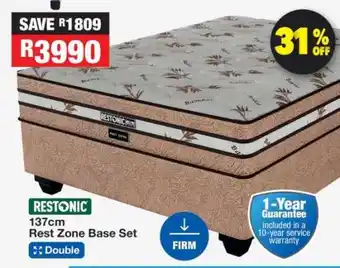 OK Furniture Restonic 137cm Rest Zone Base Set offer