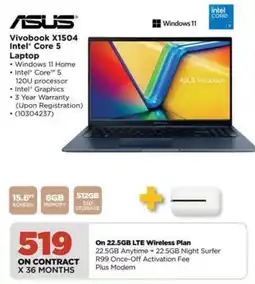 HiFi Corp ASUS Vivobook X1504 Intel Core 5 Laptop offer