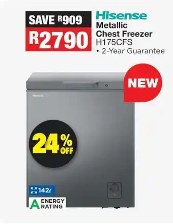 OK Furniture Hisense Metallic Chest Freezer H175CFS offer