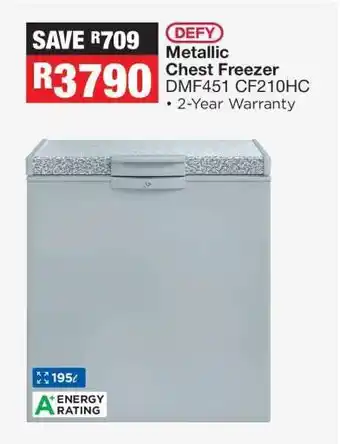 OK Furniture Defy Metallic Chest Freezer offer