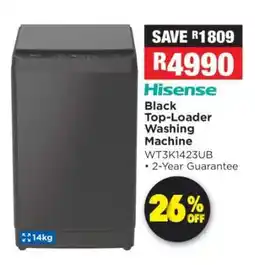 OK Furniture Hisense Black Top-Loader Washing Machine offer