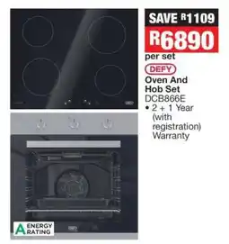 OK Furniture Defy Oven And Hob Set DCB866E offer