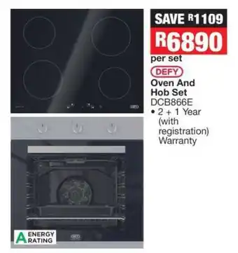 OK Furniture Defy Oven And Hob Set DCB866E offer