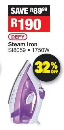 OK Furniture DEFY Steam Iron SI8059 offer