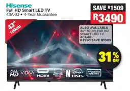 OK Furniture Hisense Full HD Smart LED TV 43A4Q offer