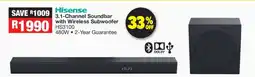 OK Furniture Hisense 3.1-Channel Soundbar with Wireless Subwoofer offer
