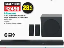 OK Furniture Hisense 5.1-Channel Soundbar with Wireless Subwoofer offer