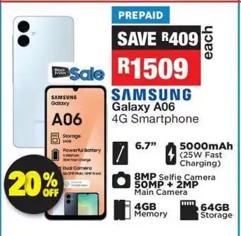 OK Furniture Samsung Galaxy A06 4G Smartphone offer