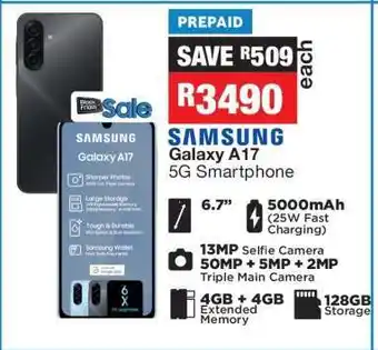 OK Furniture Samsung Galaxy A17 5G Smartphone offer