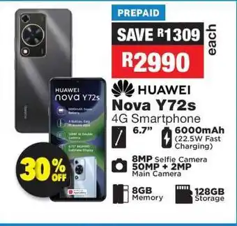 OK Furniture Huawei Nova Y72s 4G Smartphone offer