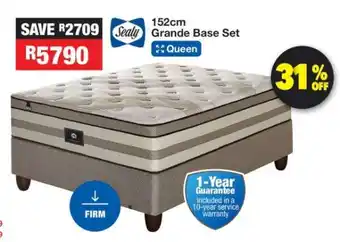 OK Furniture Sealy 152cm Grande Base Set offer