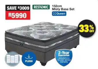 OK Furniture Restonic 152cm Misty Base Set offer