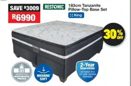 OK Furniture Restonic 183cm Tanzanite Pillow-Top Base Set offer
