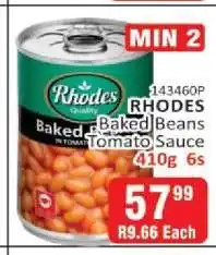 KitKat Cash and Carry Rhodes Baked Beans in Tomato Sauce offer