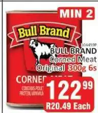 KitKat Cash and Carry Bull Brand Corned Meat Original 300g 6s offer