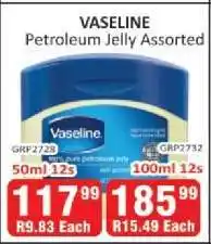 KitKat Cash and Carry VASELINE Petroleum Jelly Assorted 50ml 12s offer