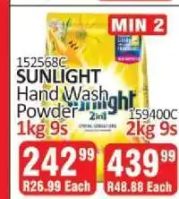 KitKat Cash and Carry SUNLIGHT Hand Wash Powder 1kg 9s offer