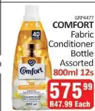 KitKat Cash and Carry COMFORT Fabric Conditioner Bottle Assorted offer