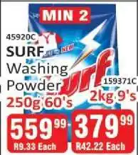 KitKat Cash and Carry SURF Washing Powder 250g 60's offer