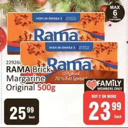 KitKat Cash and Carry RAMA Brick Margarine Original 500g offer