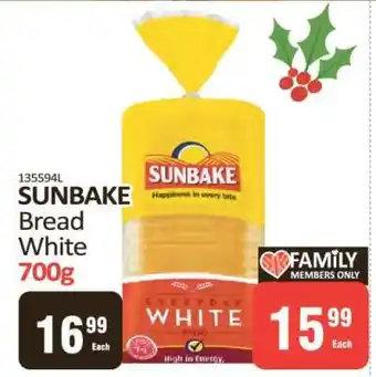 KitKat Cash and Carry SUNBAKE Bread White 700g offer
