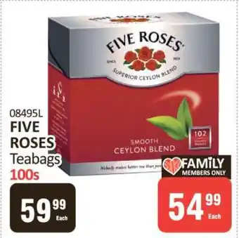 KitKat Cash and Carry FIVE ROSES Teabags 100s offer