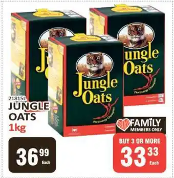 KitKat Cash and Carry Jungle Oats-1kg offer