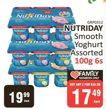 KitKat Cash and Carry NUTRIDAY Smooth Yoghurt Assorted 100g 6s offer
