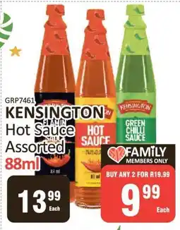 KitKat Cash and Carry KENSINGTON Hot Sauce Assorted 88ml offer