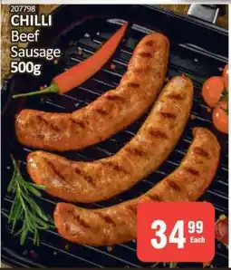 KitKat Cash and Carry CHILLI Beef Sausage 500g offer