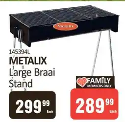 KitKat Cash and Carry METALIX Large Braai Stand offer