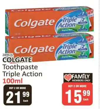 KitKat Cash and Carry COLGATE Toothpaste Triple Action 100ml offer