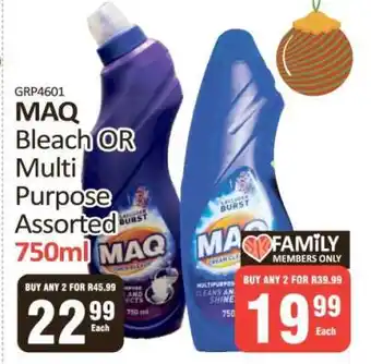 KitKat Cash and Carry MAQ Bleach OR Multi Purpose Assorted 750ml offer