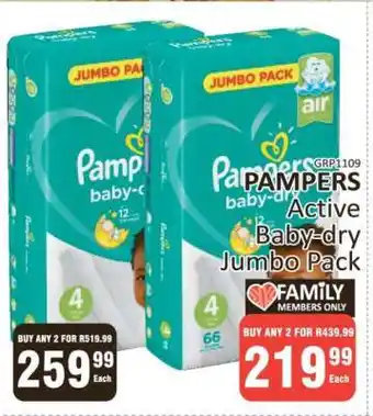 KitKat Cash and Carry Pampers Active Baby-dry Jumbo Pack offer