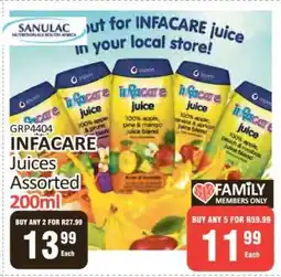 KitKat Cash and Carry INFACARE Juices Assorted 200ml offer