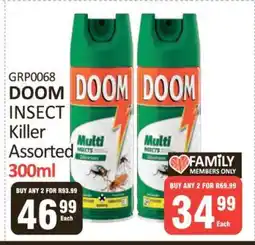 KitKat Cash and Carry DOOM INSECT Killer Assorted 300ml offer