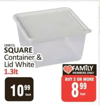 KitKat Cash and Carry SQUARE Container & Lid White offer