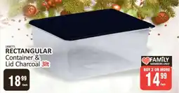 KitKat Cash and Carry RECTANGULAR Container & Lid Charcoal 3lt offer