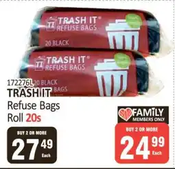KitKat Cash and Carry TRASH IT Refuse Bags Roll 20s offer
