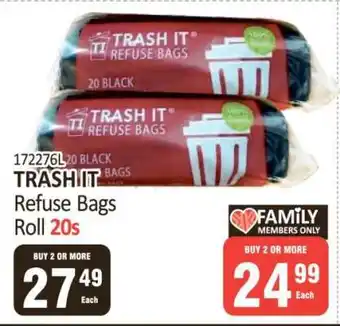KitKat Cash and Carry TRASH IT Refuse Bags Roll 20s offer
